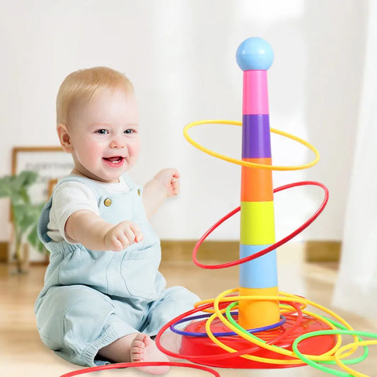 Kids' Throw Circle Game - Stacking Rings Interactive Toyarly Education Gift