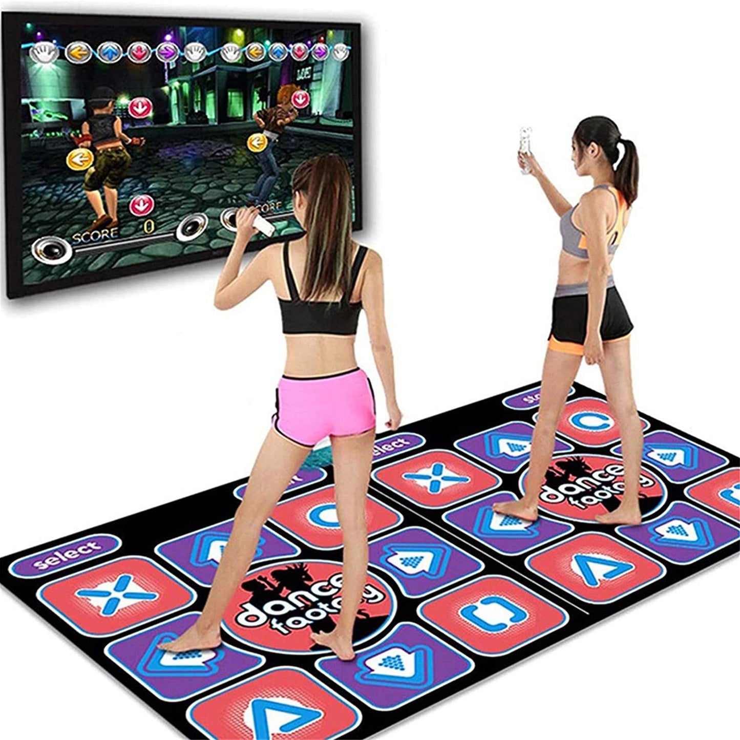 Double Dance Mat For Kids Adults With HD Camera Game Multi-Function Host Dancing Mat For Kids And Adults