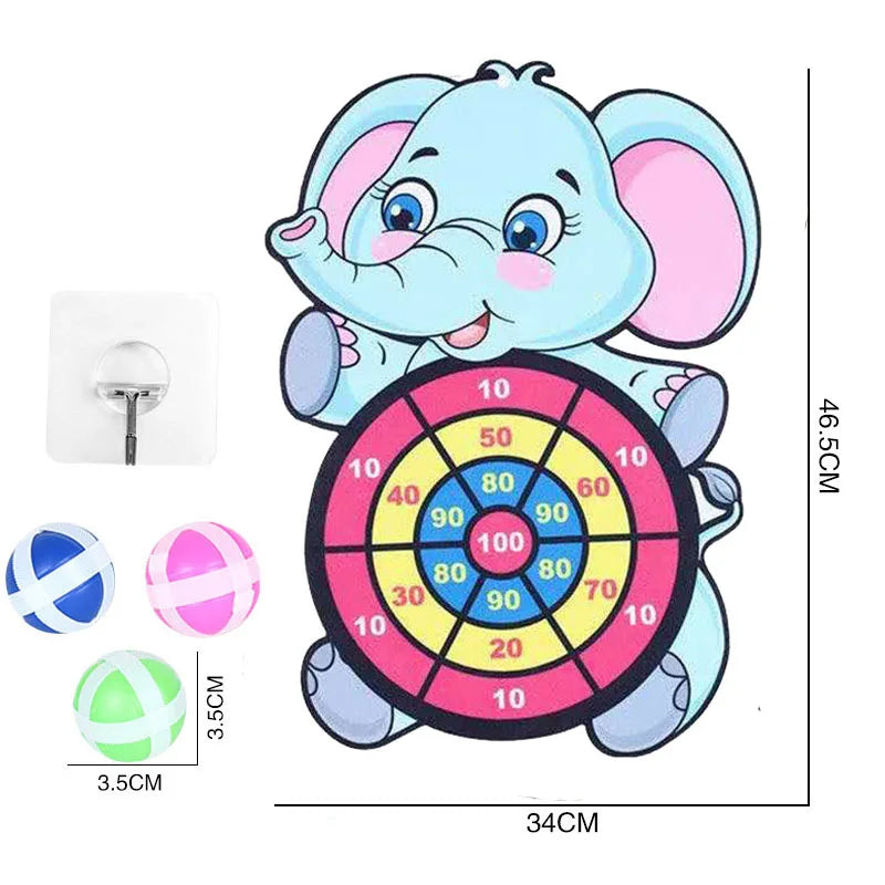 Toddler Educational Toys for Kids Children's Dart Board Games Indoor Outdoor Party Play Sports Games Dartboard with Sticky Balls