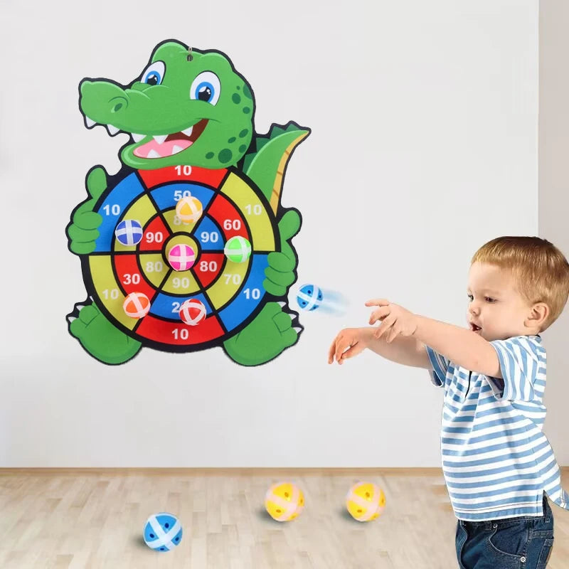 Toddler Educational Toys for Kids Children's Dart Board Games Indoor Outdoor Party Play Sports Games Dartboard with Sticky Balls
