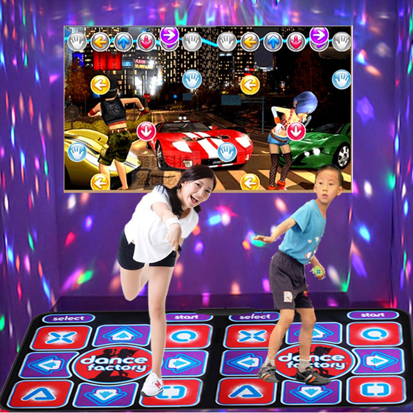 Double Dance Mat For Kids Adults With HD Camera Game Multi-Function Host Dancing Mat For Kids And Adults