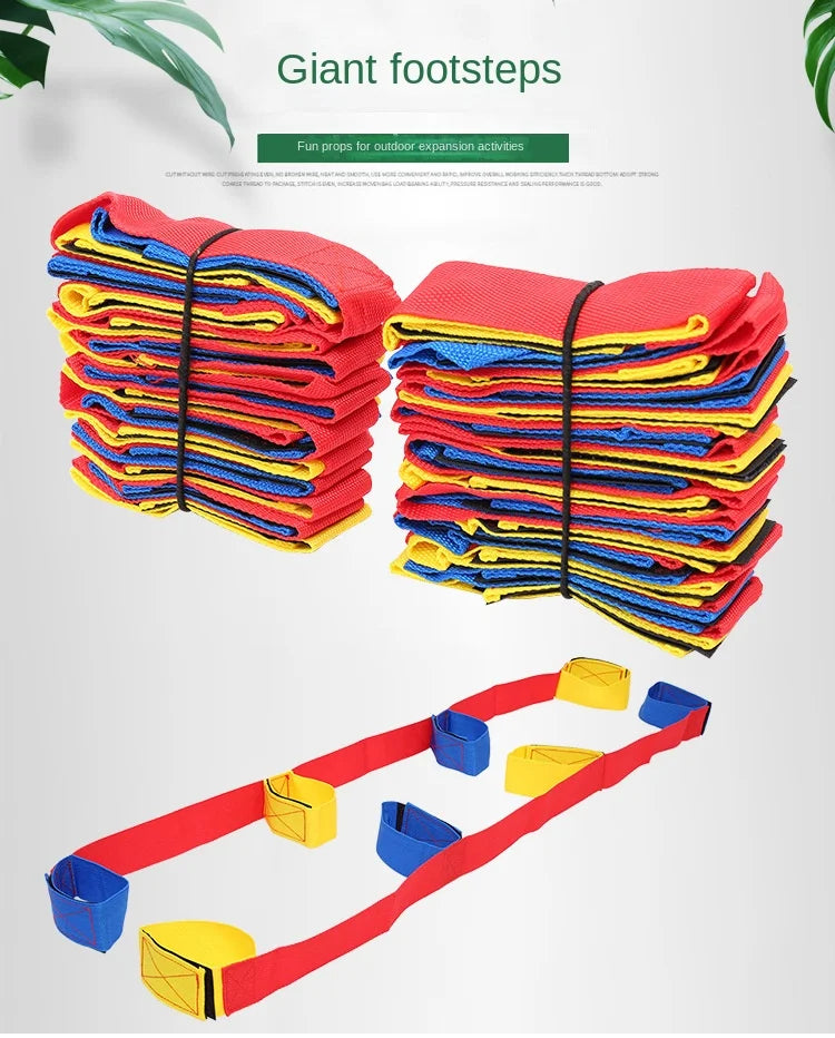 Children Group Outdoor Games Sports Toy Giant Footsteps Group Building Fun Training Adult Team Competition Interactive Equipment