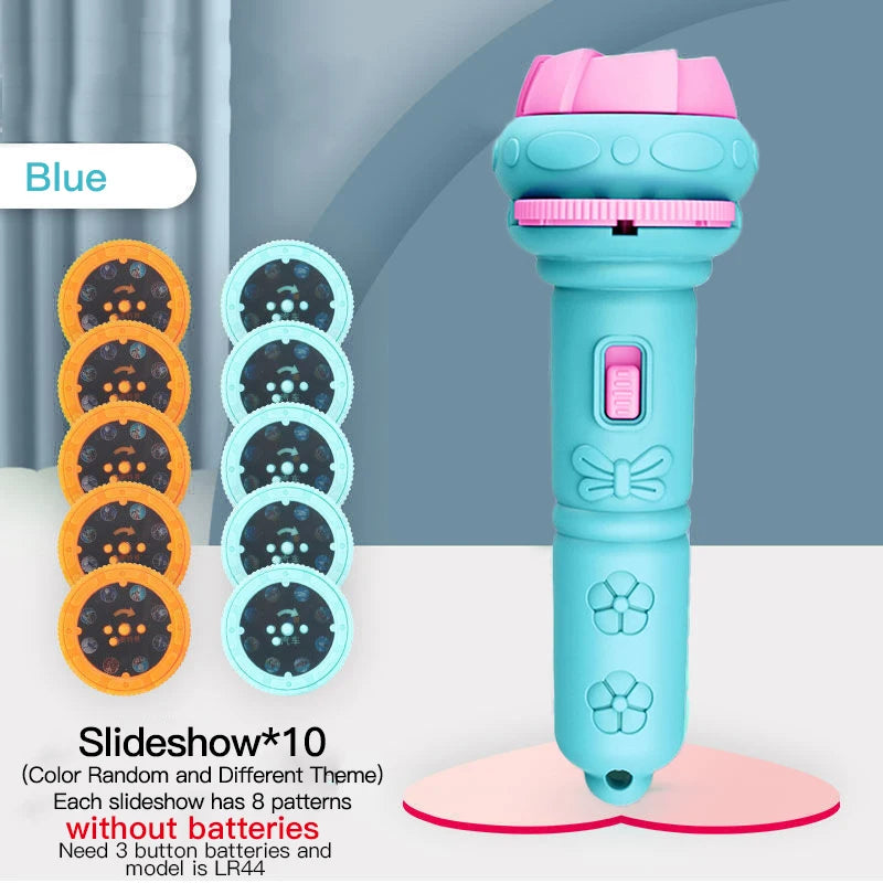 Flashlight Projector Torch Lamp Toy Cute Cartoon Creativity Toy Torch Lamp Flashlight Projector Toy Baby Sleeping Story Book