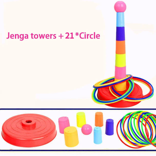 Kids' Throw Circle Game - Stacking Rings Interactive Toyarly Education Gift