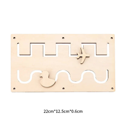 DIY Busy Board Accessories Montessori Education Wooden Game Cognitive Training Infant Early Education Skills Learning Wooden Toy