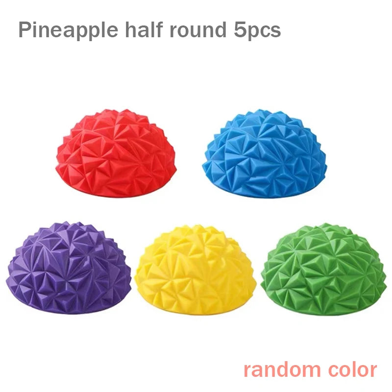 Balance Stepping Stones Set Obstacle Course for Kids Indoor and Outdoor Toy Improves Coordination And Strength Child Safe Rubber