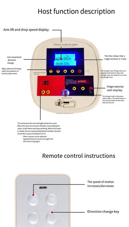 Arm Elbow Joint Multifunctional Combined Rehabilitation Glove Stroke Hemiplegia Cerebral Infarction Flexion Extension Training