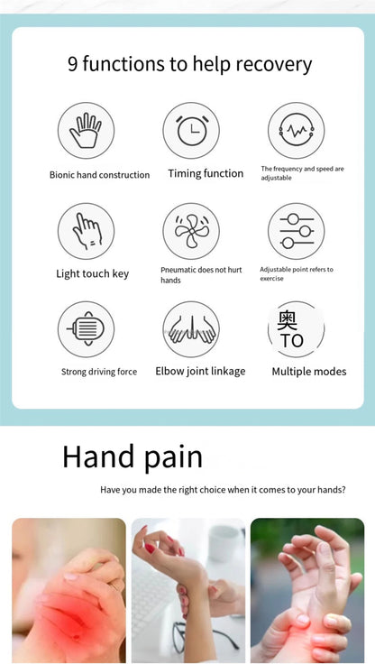 Arm Elbow Joint Multifunctional Combined Rehabilitation Glove Stroke Hemiplegia Cerebral Infarction Flexion Extension Training