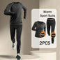 Winter Men's Outdoor Running Sets 2-5 PCS Fitness Morning Jogging Sports Quick-Dry Windproof Cycling Training Joggers Tracksuit